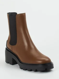 Tod's – Chelsea Boots aus Kalbleder in Braun