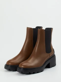 Tod's – Chelsea Boots aus Kalbleder in Braun