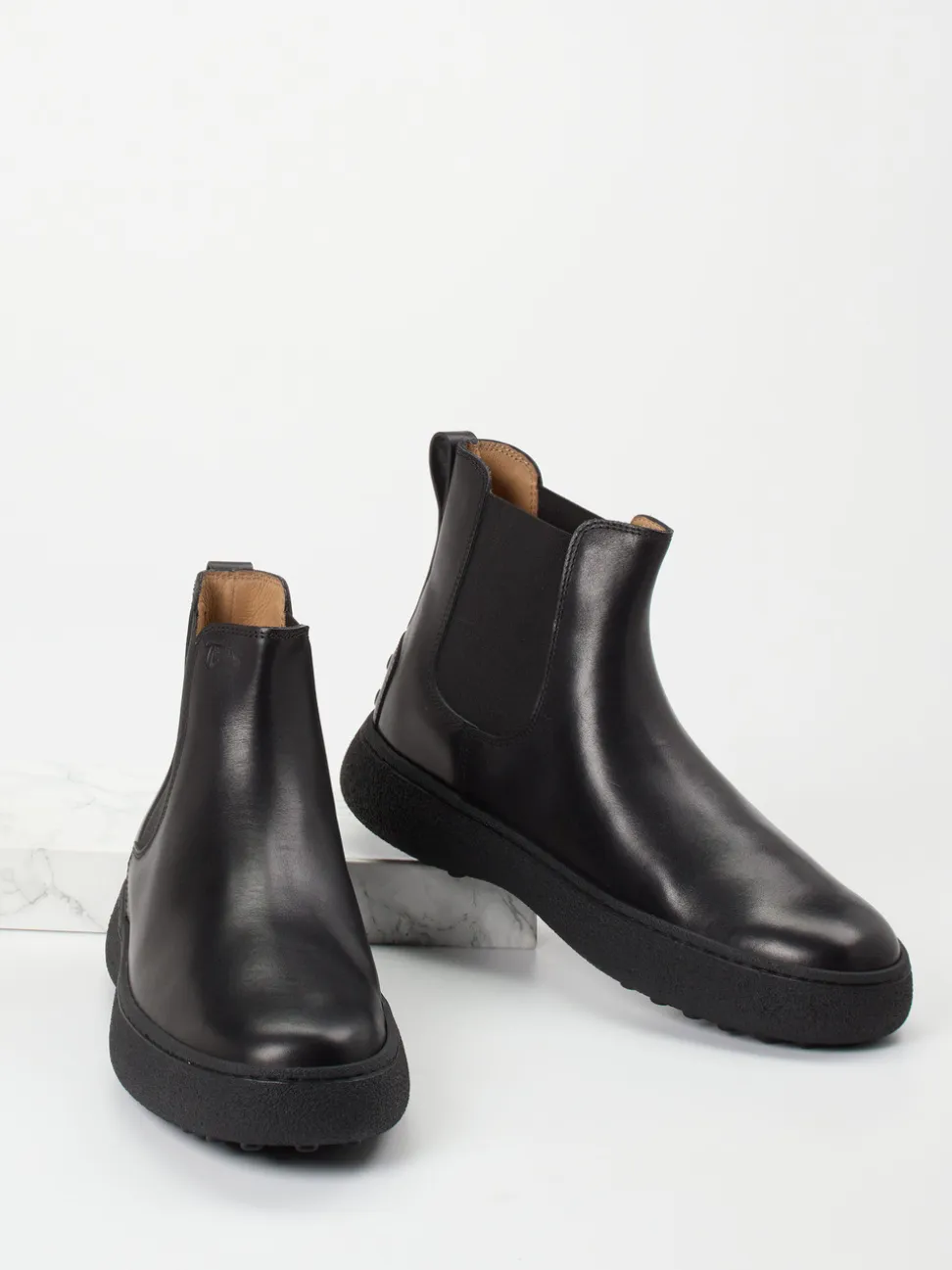 Tod's – Chelsea Boots aus Kalbleder schwarz