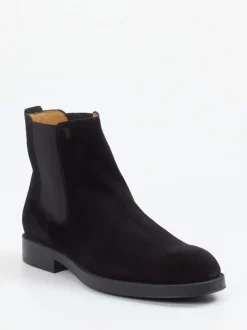 Tod's – Chelsea Boots aus Veloursleder Schwarz