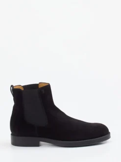 Tod's – Chelsea Boots aus Veloursleder Schwarz