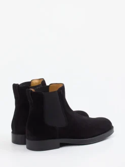 Tod's – Chelsea Boots aus Veloursleder Schwarz