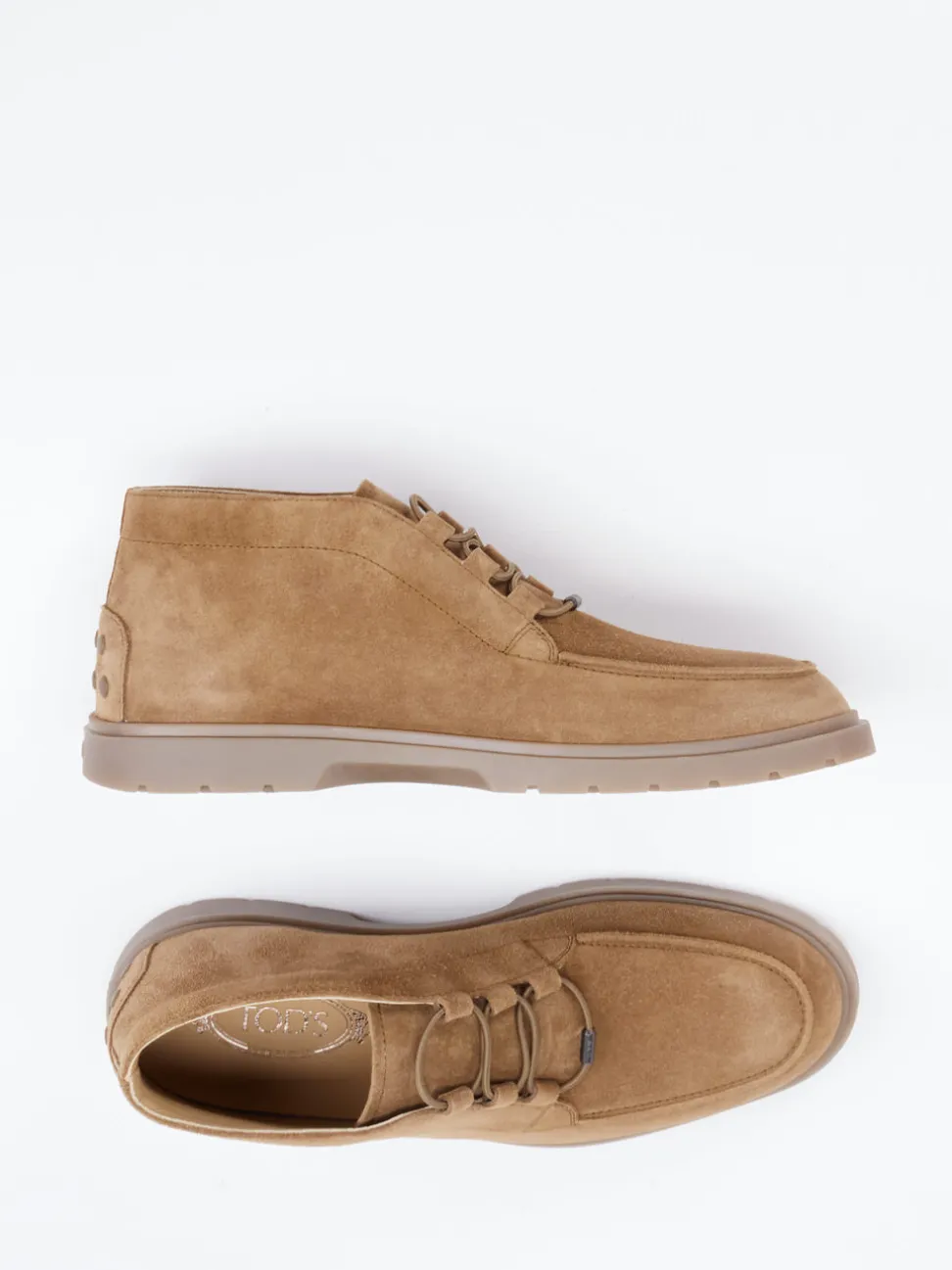 Tod's – Desert Boot aus Veloursleder cognacbraun