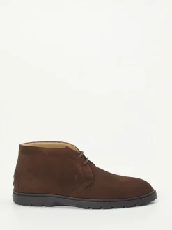 Tod's – Desert Boots aus Veloursleder Dunkelbraun