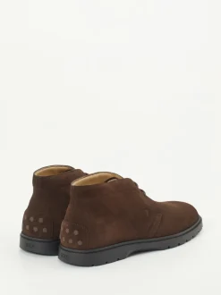 Tod's – Desert Boots aus Veloursleder Dunkelbraun
