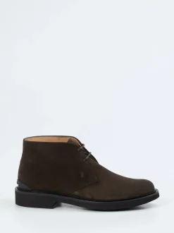 Tod's – Desert Boots aus Veloursleder Dunkelbraun