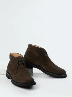Tod's – Desert Boots aus Veloursleder Dunkelbraun