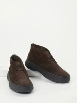 Tod's – Desert Boots aus Veloursleder braun