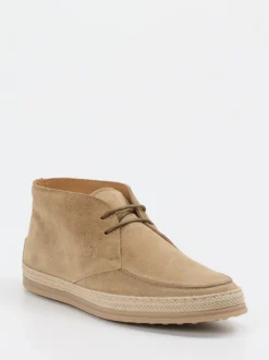 Tod's – Desert Boots aus Veloursleder Beige
