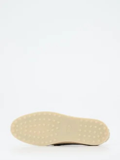 Tod's – Espadrille-Loafer aus Veloursleder Blau
