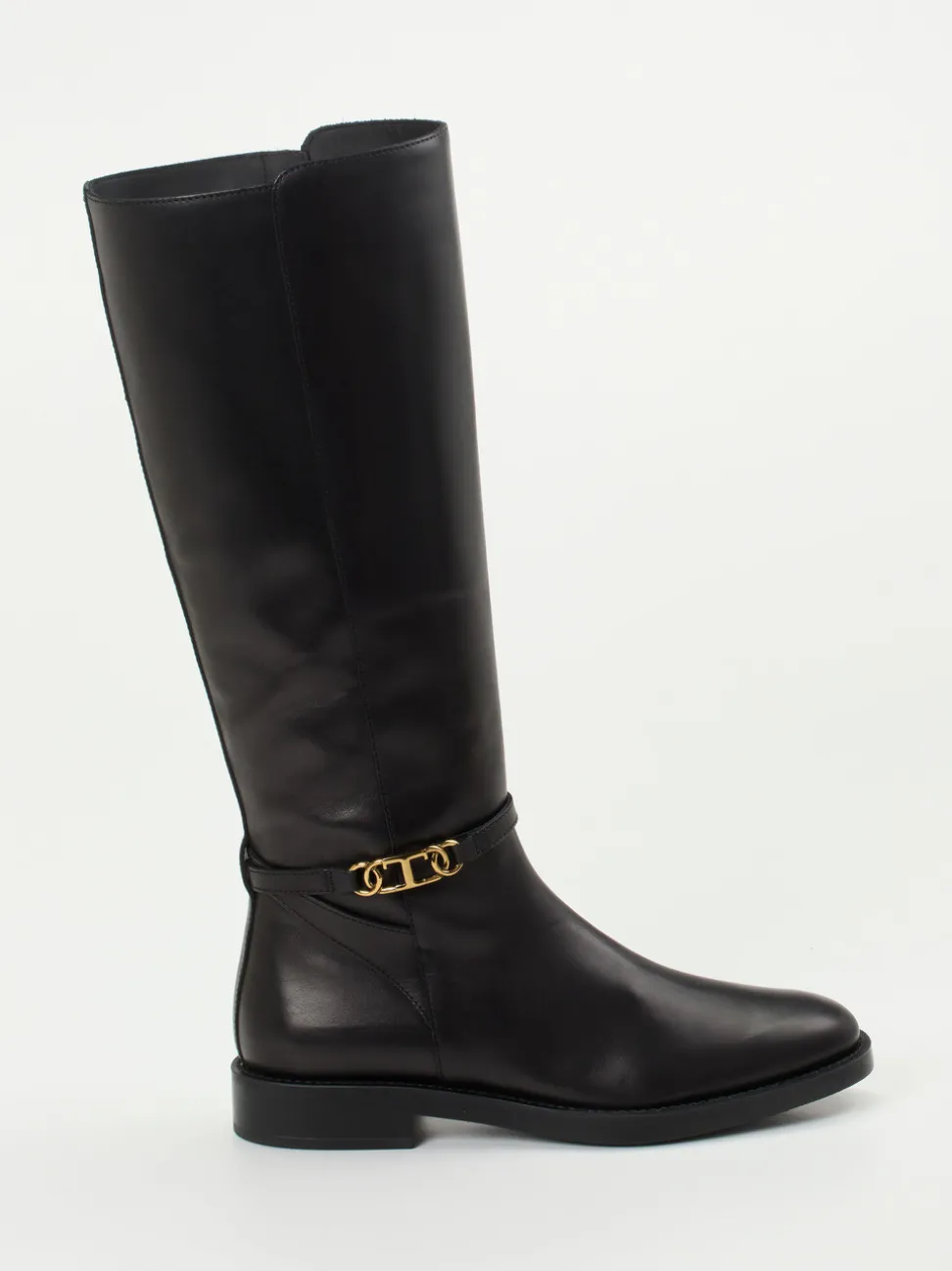 Tod's – Kniehohe Stiefel aus Kalbleder schwarz
