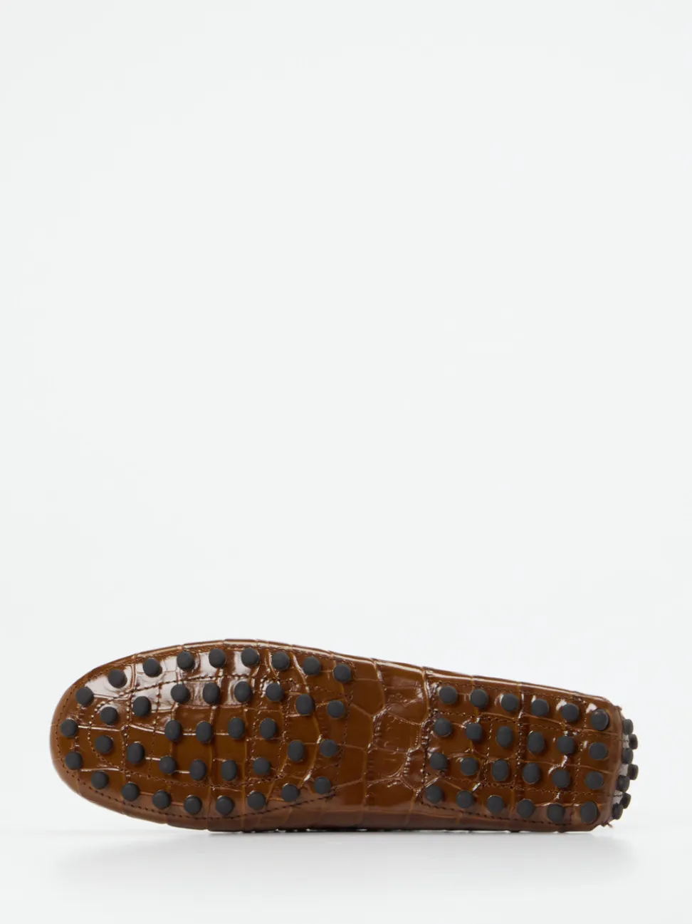 Tod's – Loafer aus geprägtem Leder in Braun