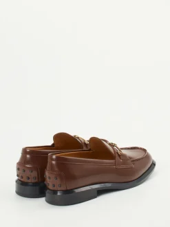 Tod's – Loafer aus glänzendem Kalbleder braun