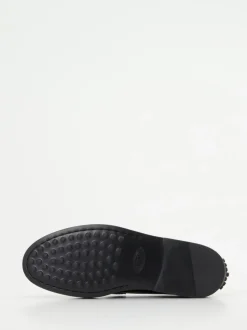 Tod's – Loafer aus Hochglanzleder in Tintenblau