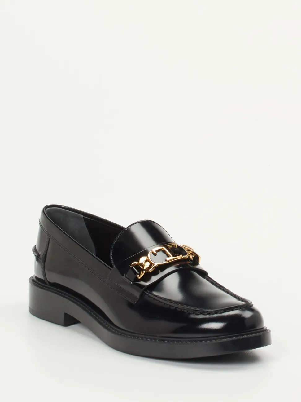 Tod's – Loafer aus Hochglanzleder Schwarz