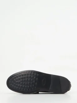 Tod's – Loafer aus Hochglanzleder in Bordeauxrot