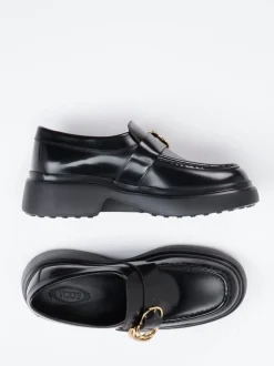 Tod's – Loafer aus Hochglanzleder in Schwarz