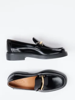 Tod's – Loafer aus Hochglanzleder in Schwarz