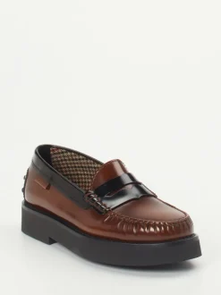 Tod's – Loafer aus Hochglanzleder in Braun