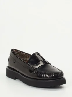 Tod's – Loafer aus Hochglanzleder schwarz