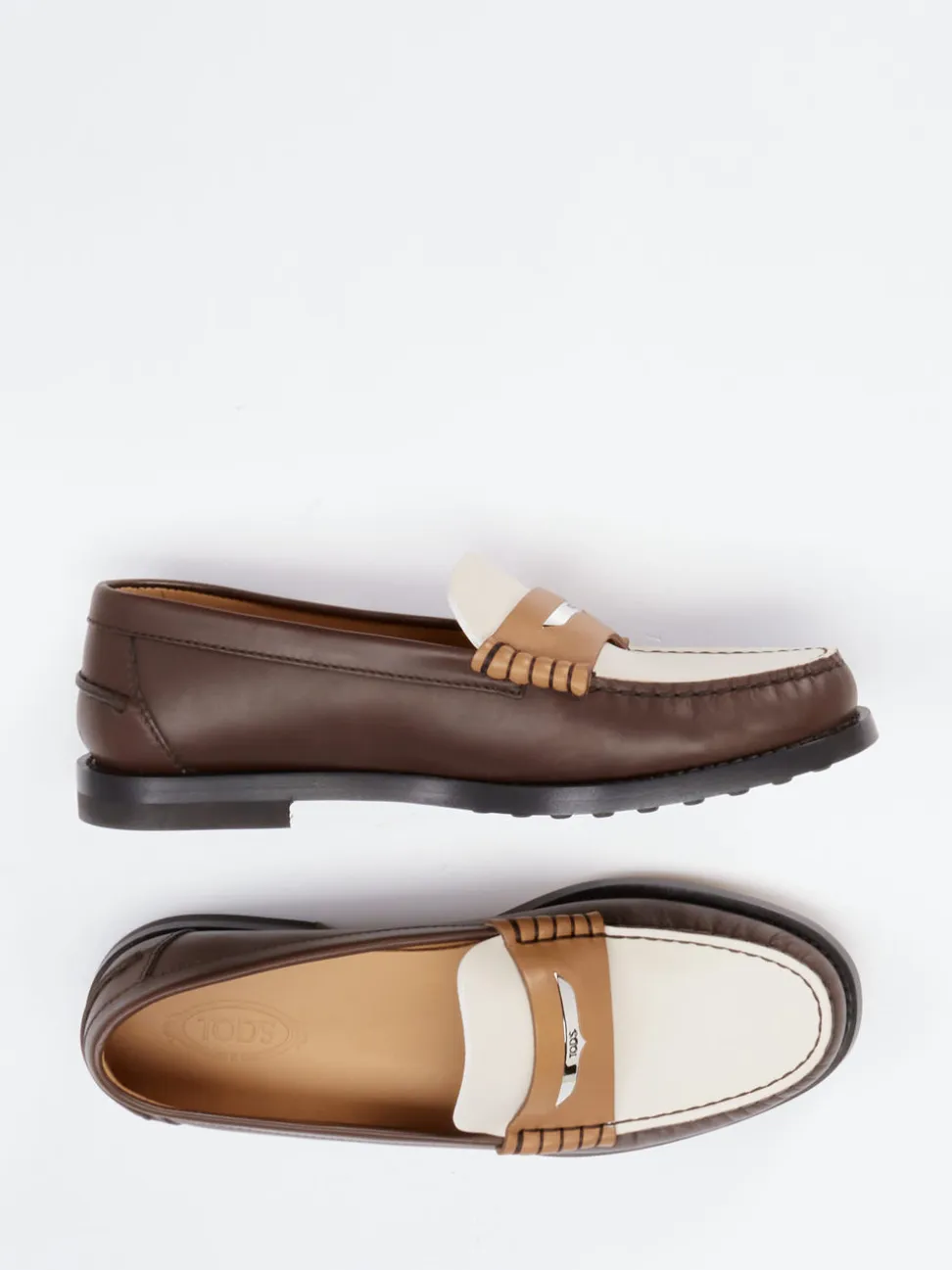 Tod's – Loafer aus Kalbleder in Dunkelbraun