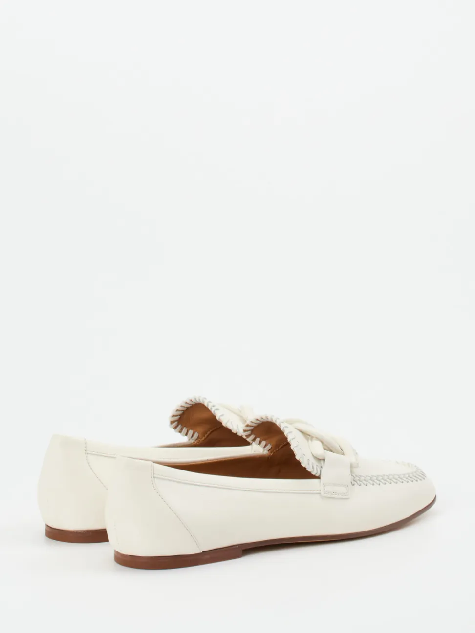 Tod's – Loafer aus Kalbleder in Cremeweiß