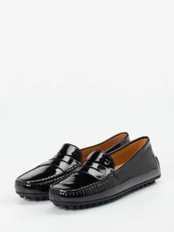 Tod's – Loafer aus Lackleder Schwarz