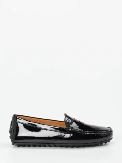 Tod's – Loafer aus Lackleder Schwarz