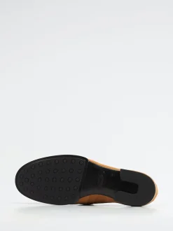 Tod's – Loafer aus Veloursleder cognacbraun