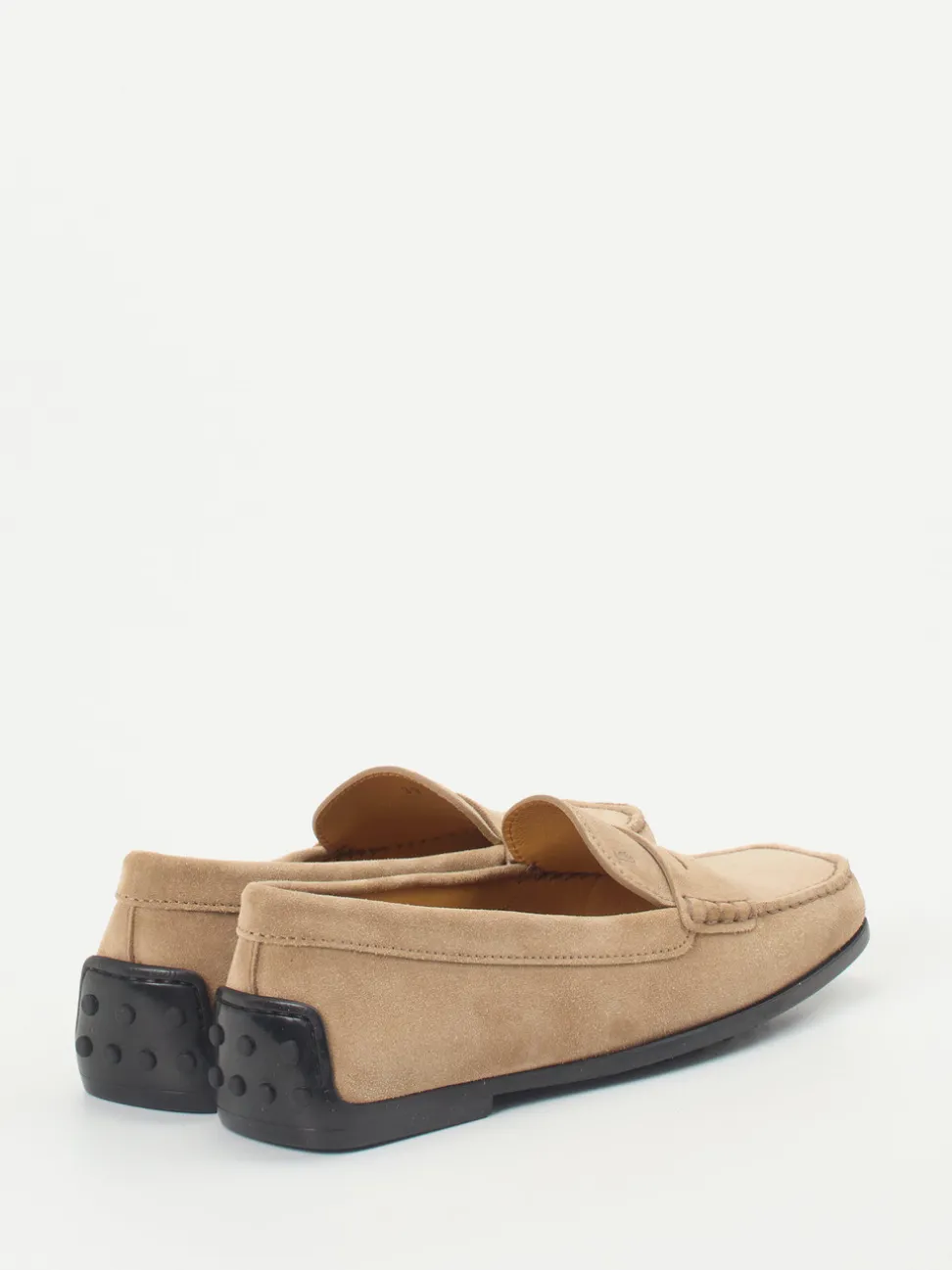 Tod's – Loafer aus Veloursleder sandbeige