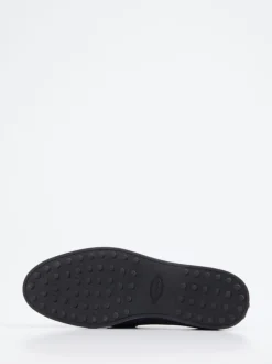 Tod's – Loafer aus Veloursleder in Dunkelblau