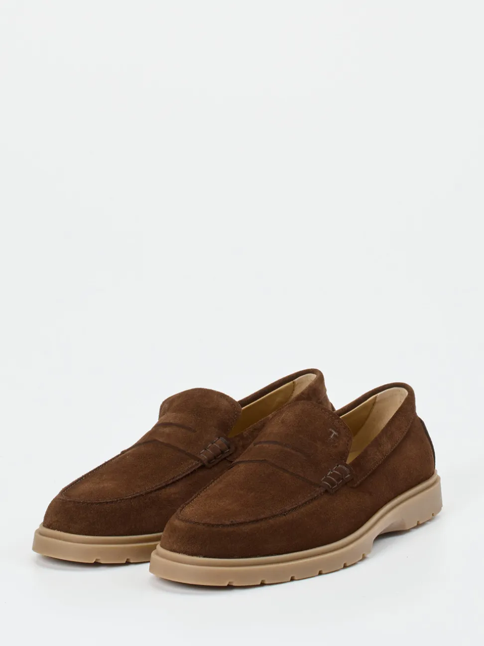 Tod's – Loafer aus Veloursleder in Braun