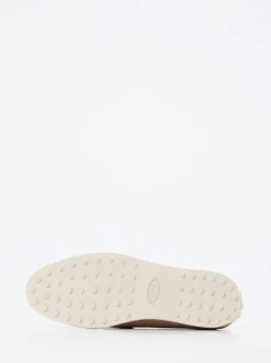 Tod's – Loafer aus Veloursleder Sandbeige