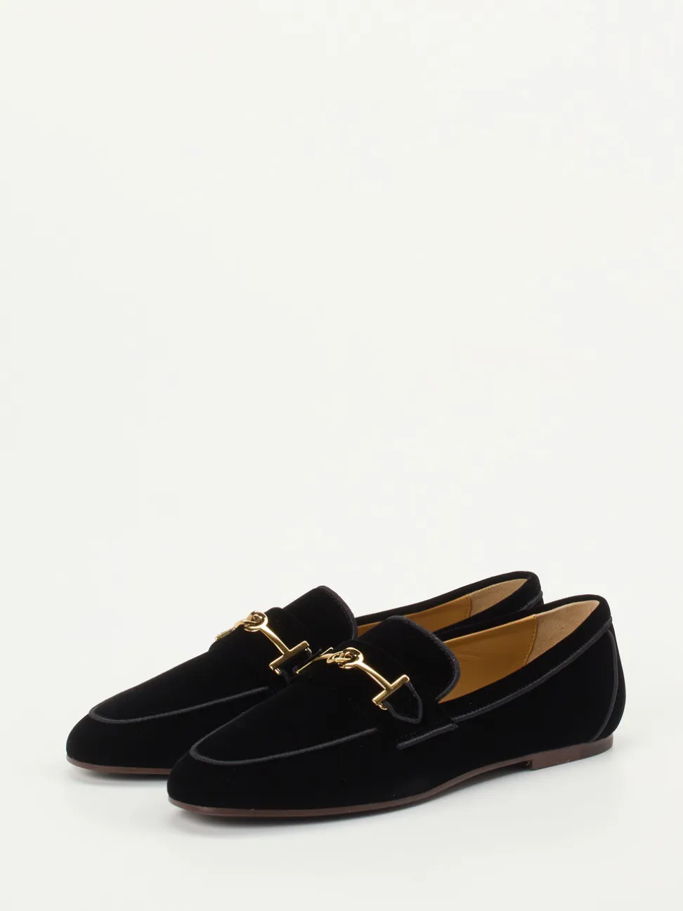 Tod's – Loafer aus Veloursleder Schwarz