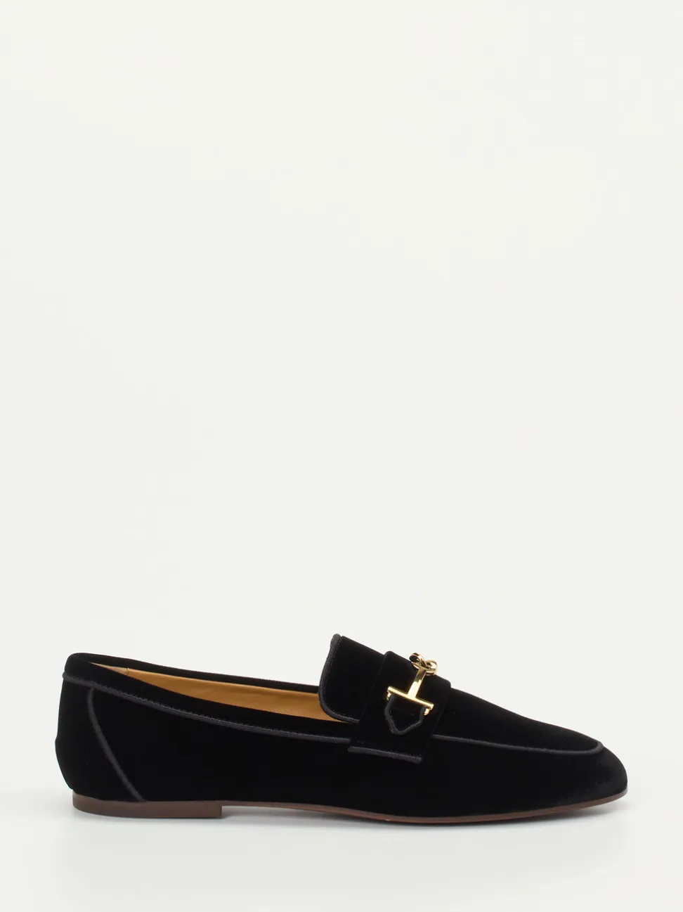 Tod's – Loafer aus Veloursleder Schwarz