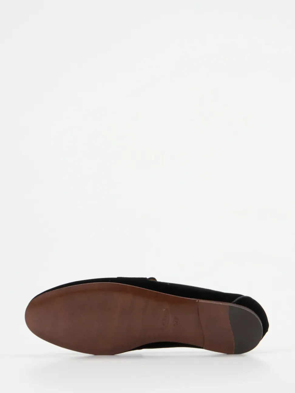 Tod's – Loafer aus Veloursleder Schwarz