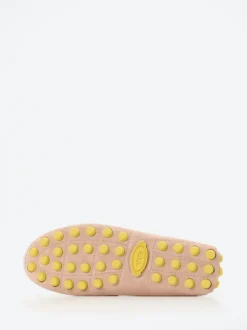 Tod's – Loafer aus Veloursleder rosébeige