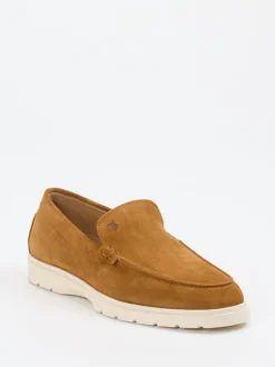 Tod's – Loafer aus Veloursleder cognacbraun
