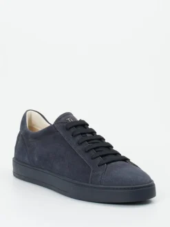 Tod's – Low-Top Sneaker aus Veloursleder blau