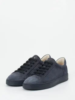 Tod's – Low-Top Sneaker aus Veloursleder blau