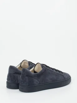 Tod's – Low-Top Sneaker aus Veloursleder blau