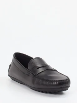 Tod's – Mokassin aus glänzendem Leder schwarz