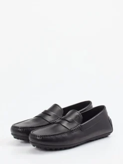 Tod's – Mokassin aus glänzendem Leder schwarz