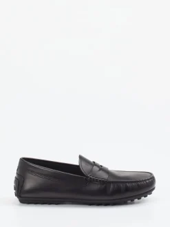Tod's – Mokassin aus glänzendem Leder schwarz