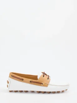 Tod's – Mokassin aus Kalbleder weiß genarbt