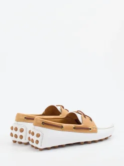 Tod's – Mokassin aus Kalbleder weiß genarbt