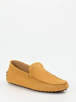 Tod's – Mokassin aus Nubukleder in Honiggelb