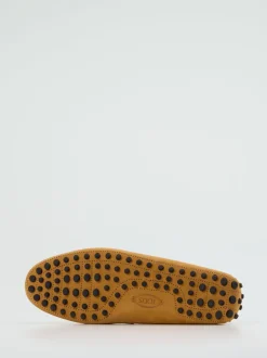 Tod's – Mokassin aus Nubukleder in Honiggelb