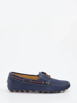 Tod's – Mokassin aus Veloursleder marineblau