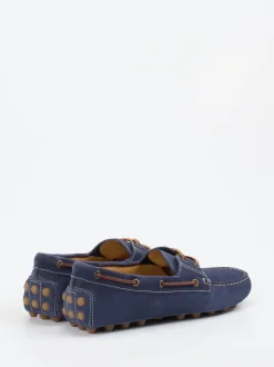 Tod's – Mokassin aus Veloursleder marineblau